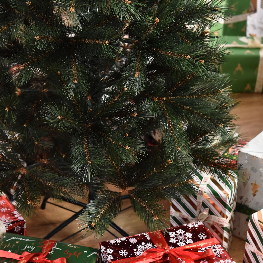Albero di Natale Artificiale 150 cm ¨C zephmum ¨C Verde con Base Pieghevole in Acciaio