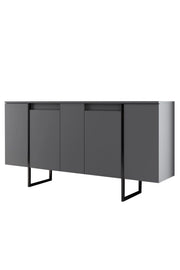 Credenza "Luxe" in legno - 160 x 35 x 80 cm - Grigio antracite