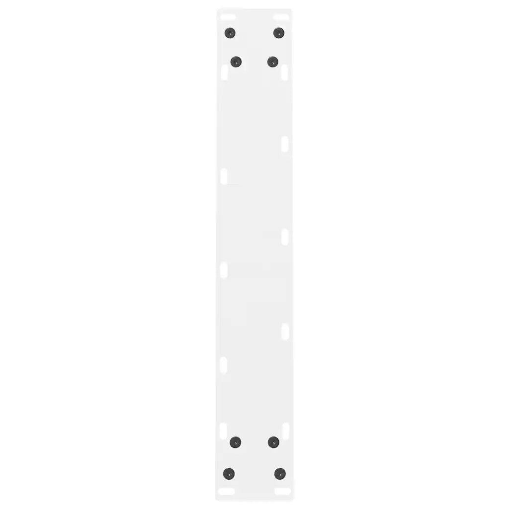vidaXL Gambe per tavolo da pranzo bianche 2 pz 50x(72-73) cm in acciaio
