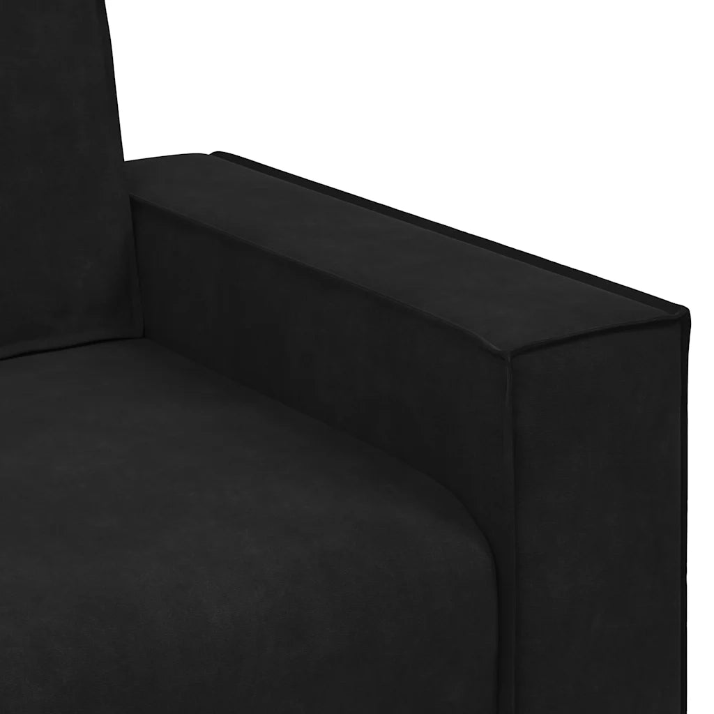 vidaXL Set di Divani 2 pz con Cuscini Nero in Velluto