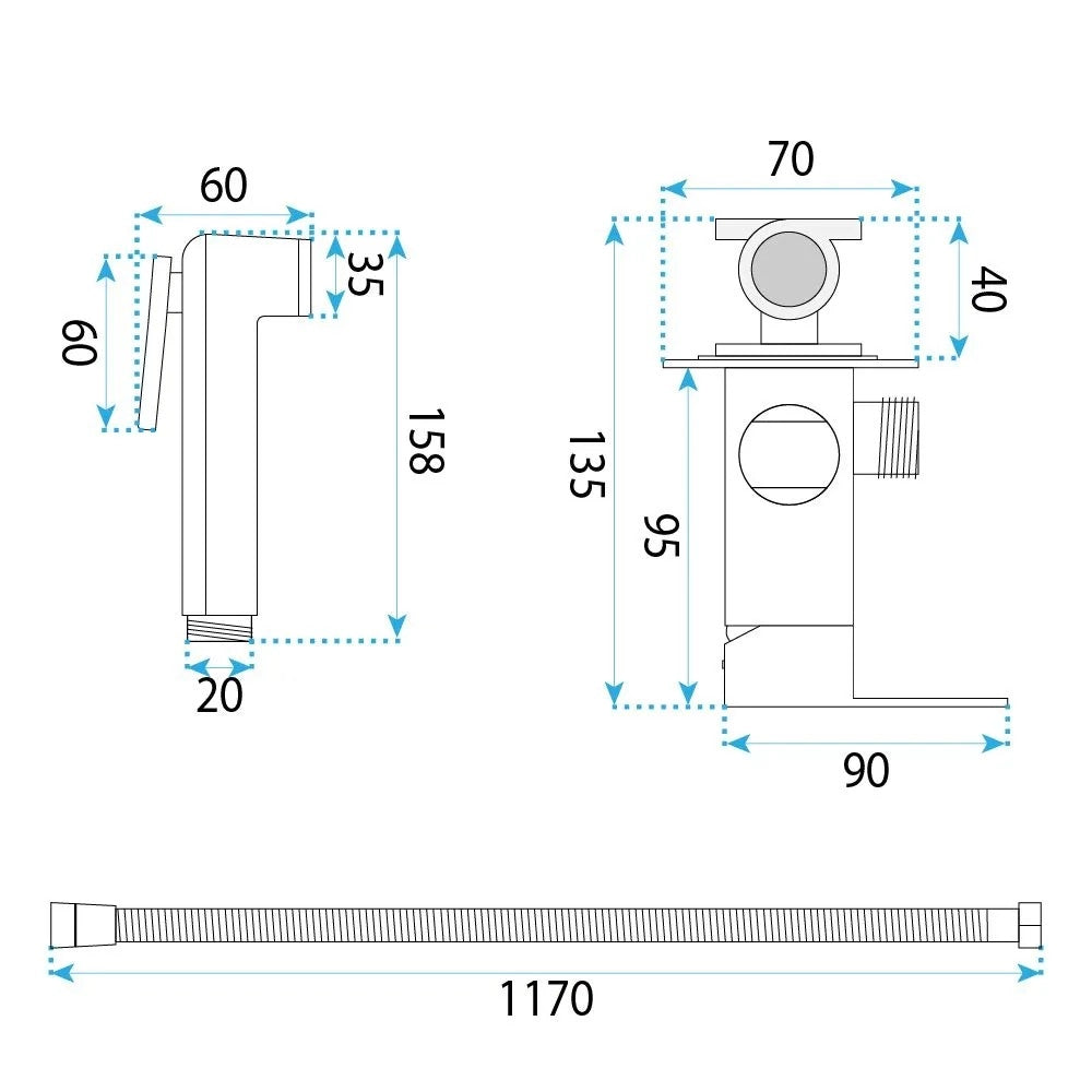 Rubinetto Bidet Rea Argus Titan