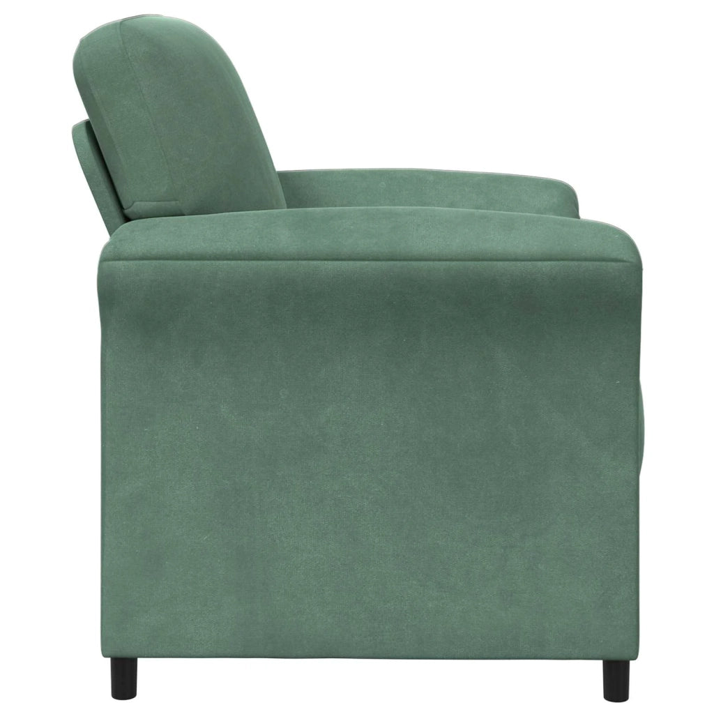 Divano 1 posto Verde Mare 88 x 83 x 95 cm Velluto 42033936