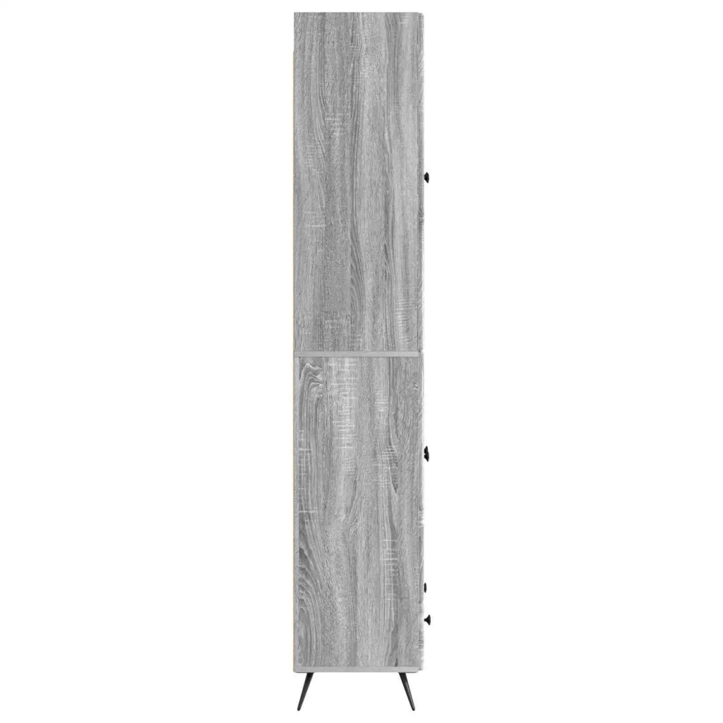 Set di armadi 2 pcs Sonoma grigio Legno ingegnerizzato