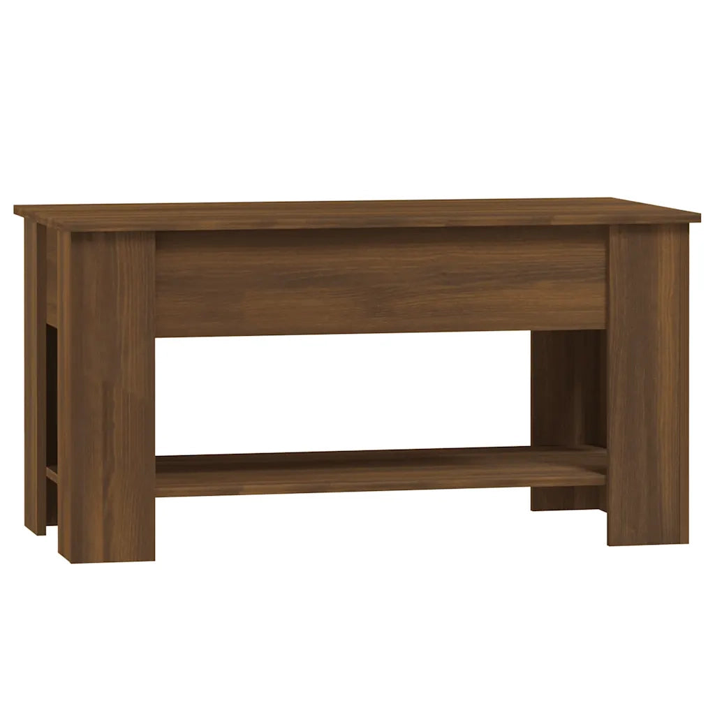 Tavolino salotto | Tavolino da caff¨¨ | Tavolino da Soggiorno Rovere Marrone 101x49x52 cm Legno Multistrato