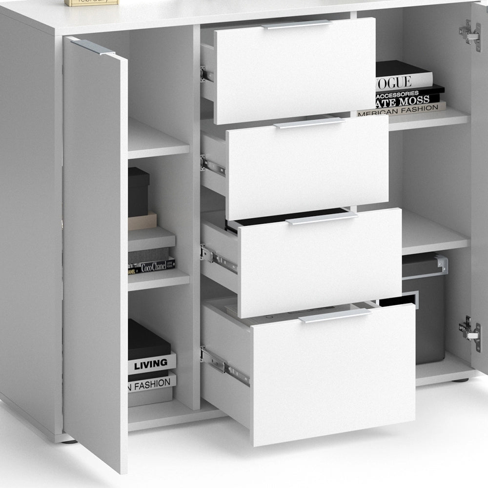 Vicco Cassettiera per camera da letto Bianco 35 x 84 cm
