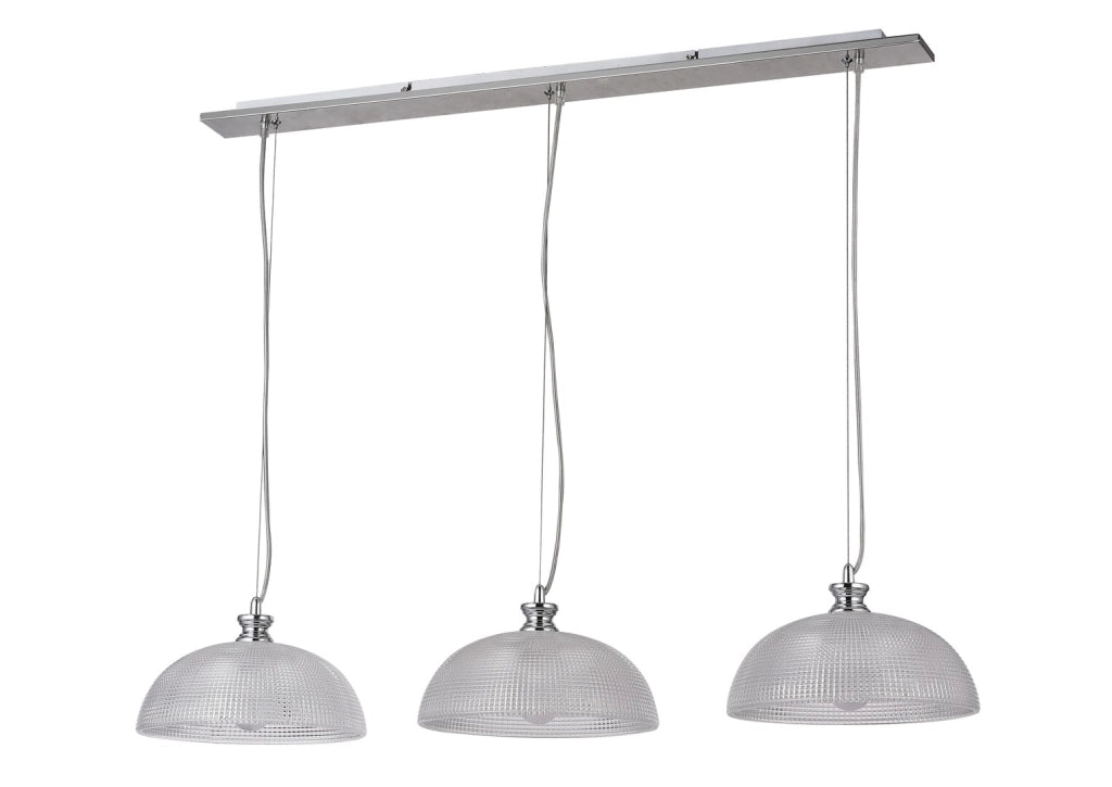 Lampadario Rabalux Petrina 3xE27 cromo satinato Ø100cm