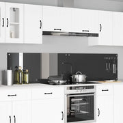 Schienale da cucina 2 pcs Grigio scuro 110 x 50 cm