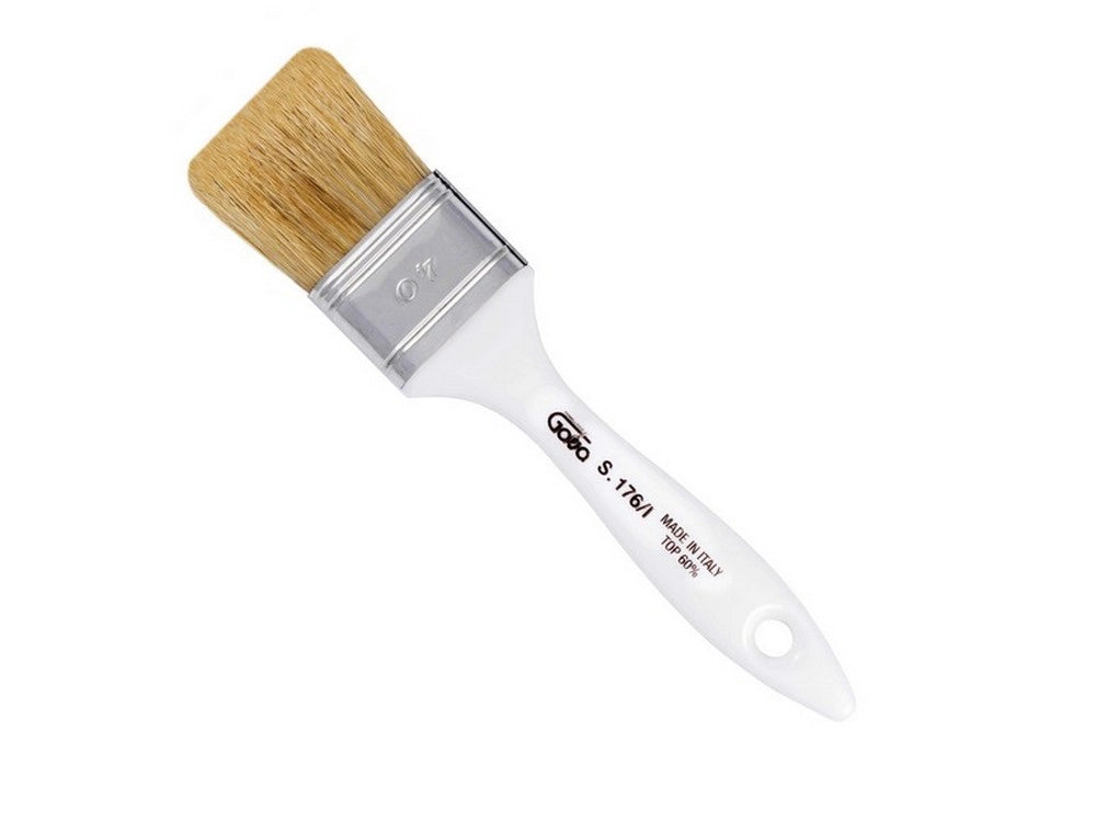 12pz pennellessa fai da te manico in plastica  mm. 70 (misto ideal) cod:ferx.vit14522