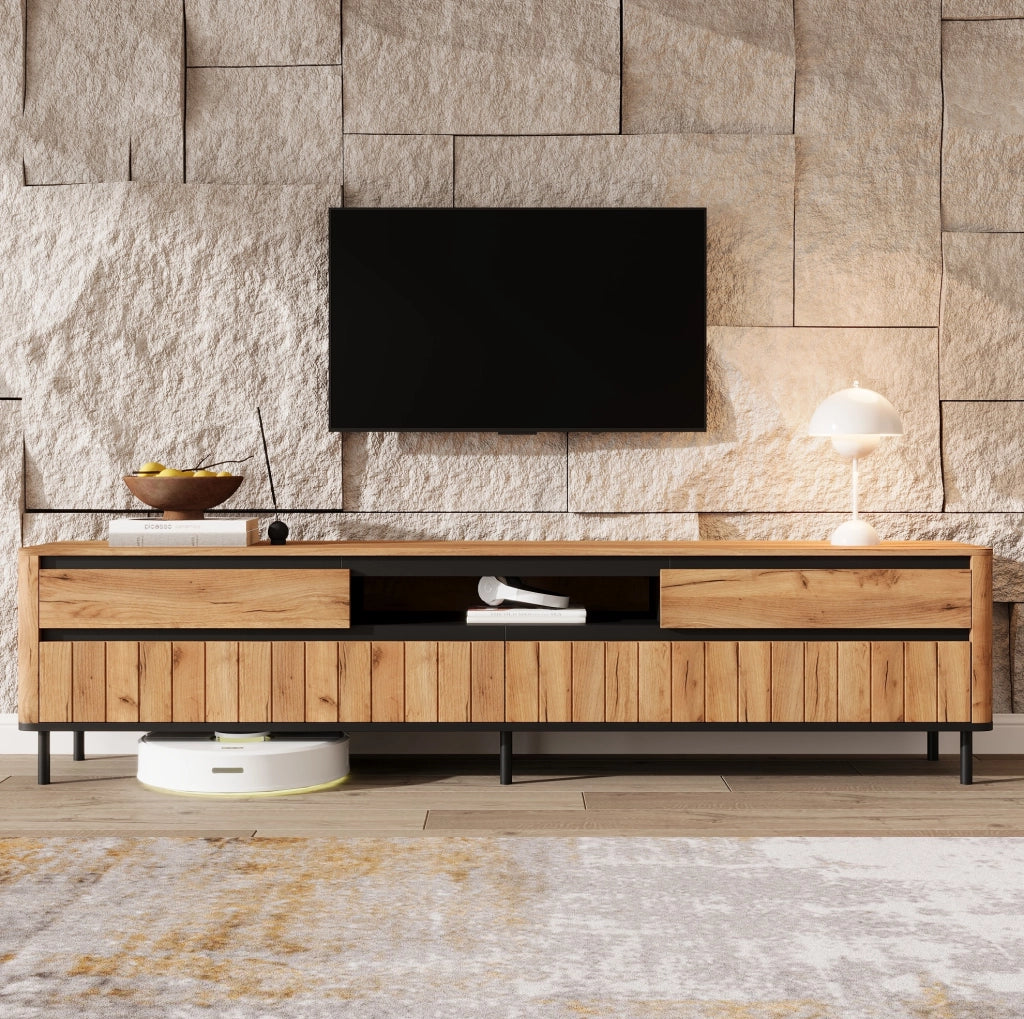Mobile TV moderno 180 cm con cassetti e ante