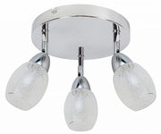 Plafoniera LED Candellux Rico 3 luci cromata 34 cm