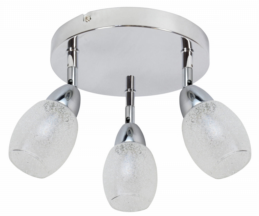 Plafoniera LED Candellux Rico 3 luci cromata 34 cm