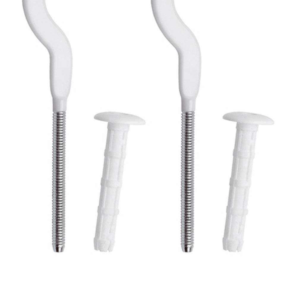 Coppia mensole 7 bianche plastificate