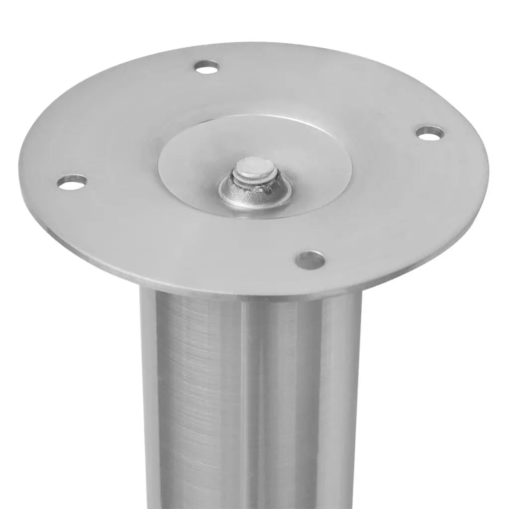 Gambe Telescopiche per Tavolo 4 pz Nichel Spazzolato 710-1100mm cod mxl 77907