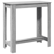 Tavolo da Bar Grigio Sonoma 102x50x103,5cm in Legno Multistrato