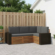 Set di divani da esterno 4 pz Poliestere 3384303