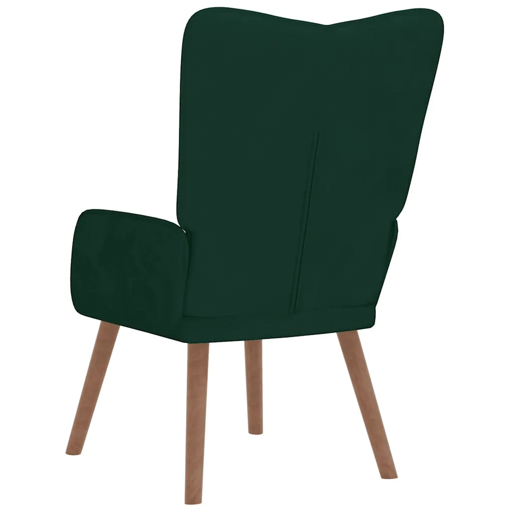 Poltrona Relax Verde Scuro in Velluto 327657