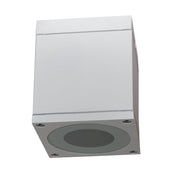 Trade Shop - Faretto Plafoniera Soffitto Led Gu10 Lampada Quadrata Esterno Impermeabile Ip65 - Bianco