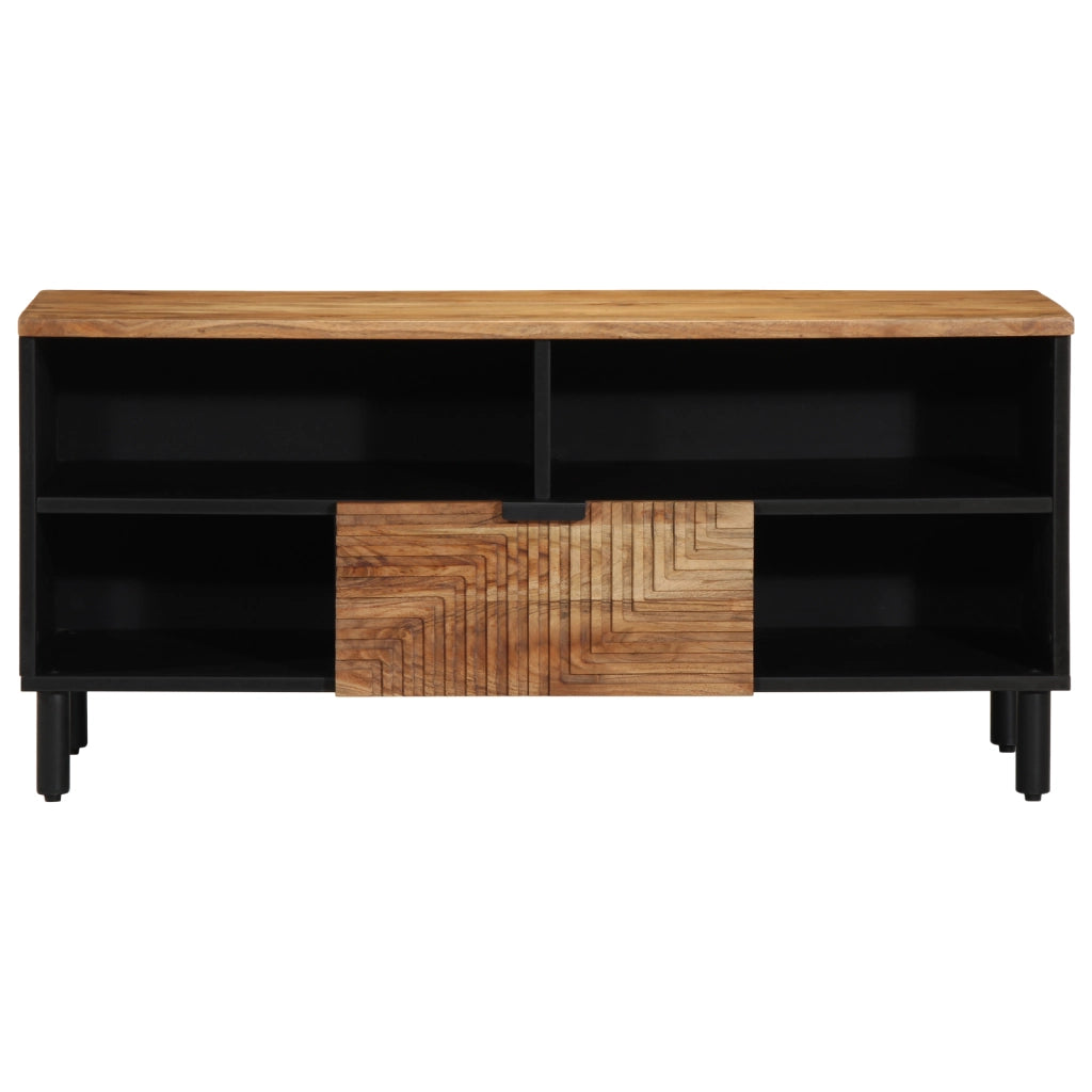 Mobile TV  100x33,5x46 cm in legno massello di acacia