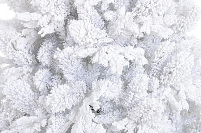 Albero di Natale Arlberg Bianco Innevato Altezza 180cm con 1383 Rami