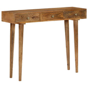 Buffet credenza mobiletto consolle mobile contenitore legno massello di mango 102 cm 4402129