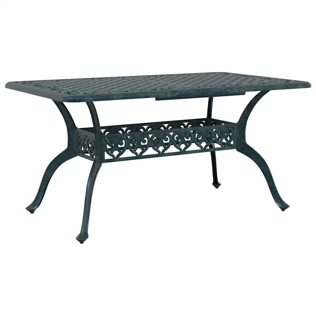 Set da Pranzo per Giardino 5 pcs Verde Alluminio 3334671