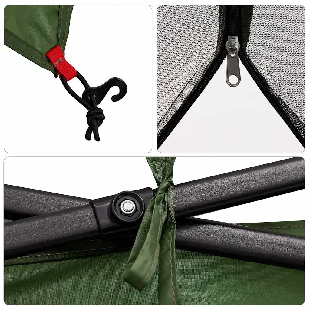 vidaXL Tenda interna in rete Verde 303 x 303 cm