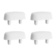 Paracolpi wc ad incastro ovali 45x25 mm in plastica 4 pezzi