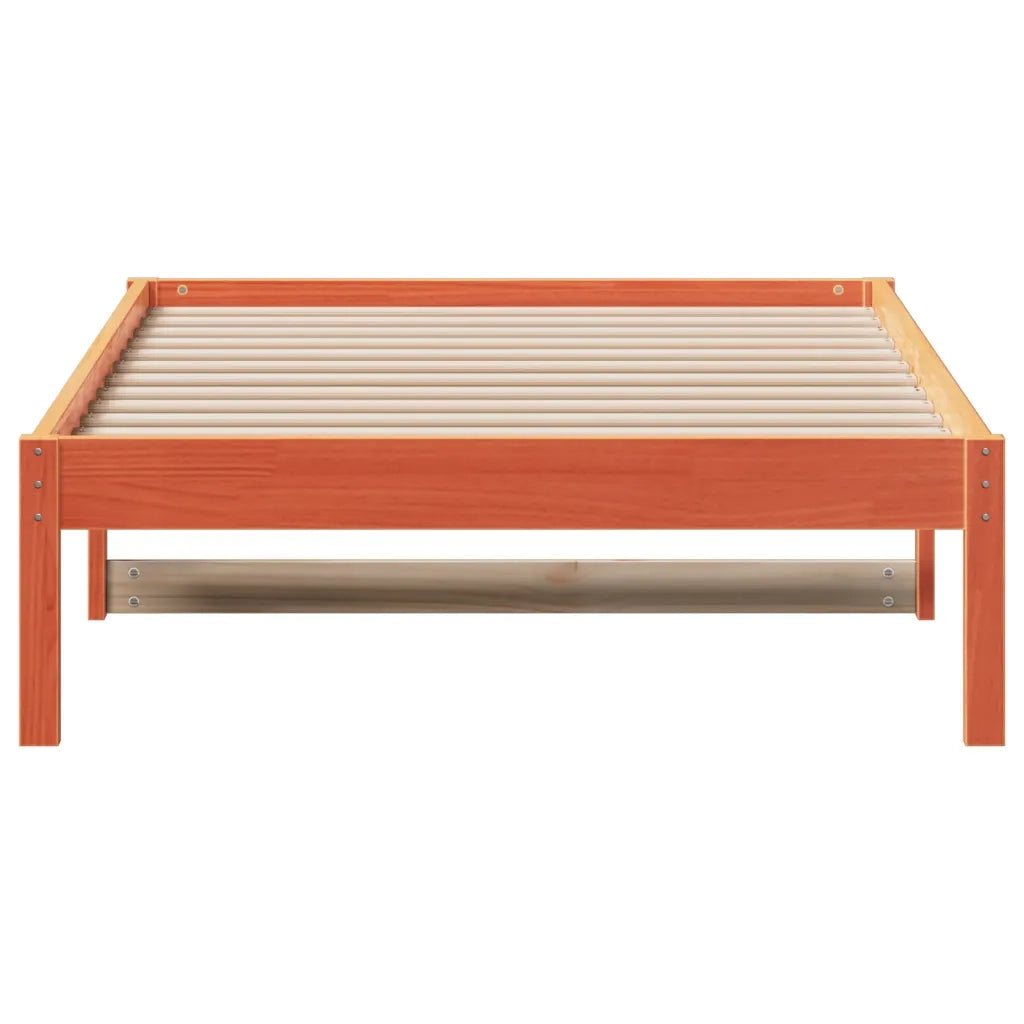 Dormeuse senza Materasso Marrone Cera 80x200 cm Legno di Pino