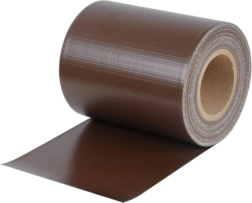 Frangivista Recinzione in PVC, Telo Oscurante per Balcone 19cm x 35m, Strisce Protezione della Privacy per Giardino Incluse 25 clip di fissaggio, Marrone