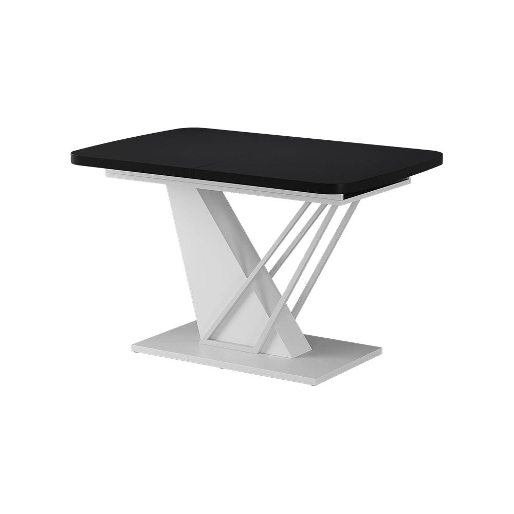 Vicco tavolo da pranzo allungabile Nero/bianco 120 x 80 cm estensibile