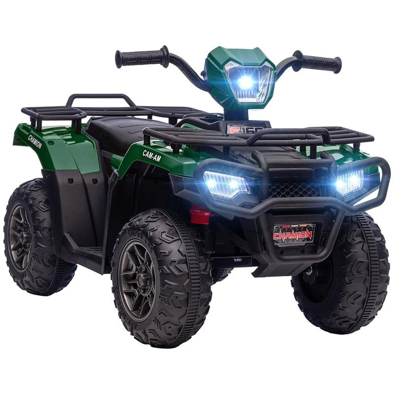 QUAD PER BAMBINI 3-6 ANNI CON 3 LUCI LED VELOCITÀ MAX 4 KM/H VERDE