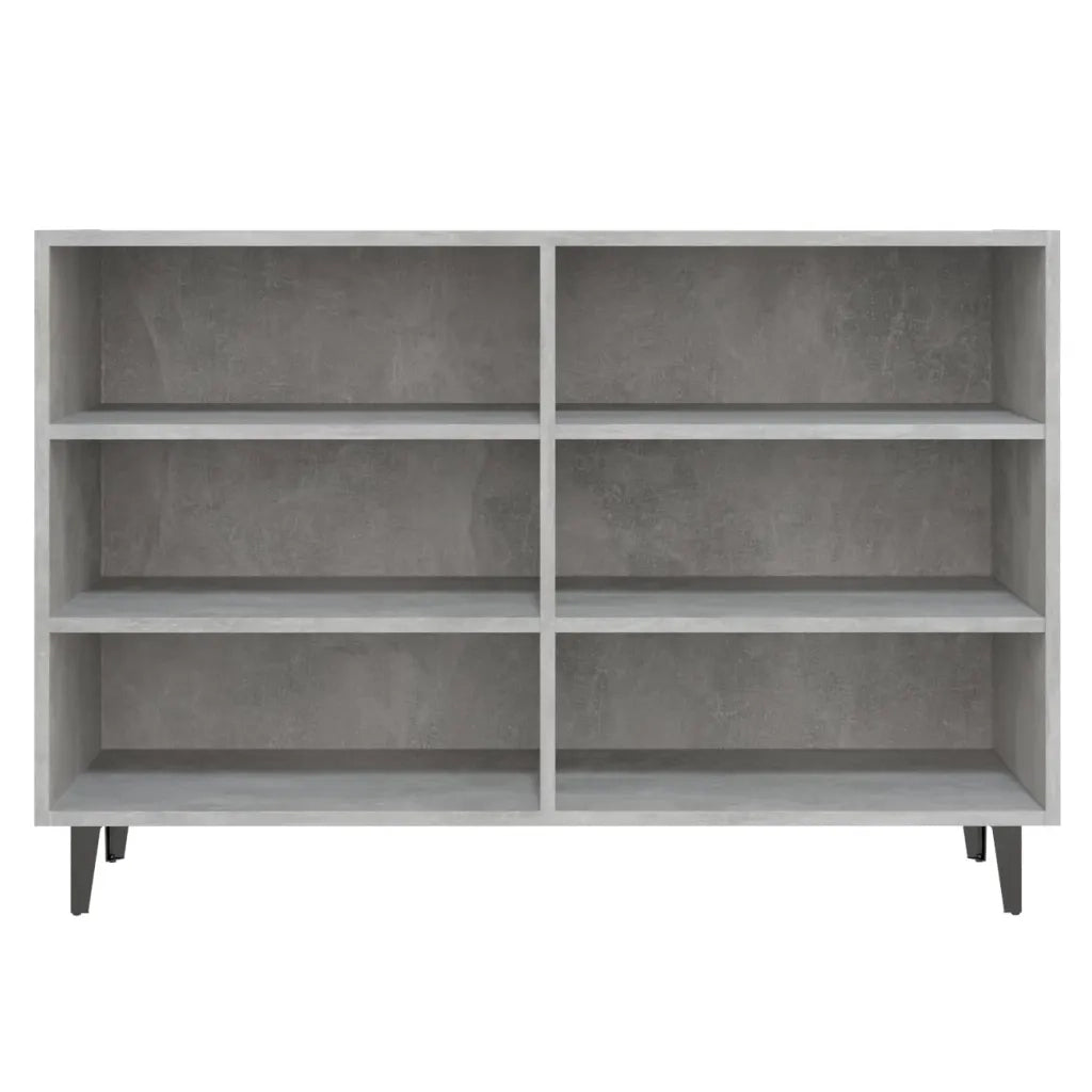 Credenza Grigio Cemento 103,5x35x70 cm in Legno Multistrato 806044