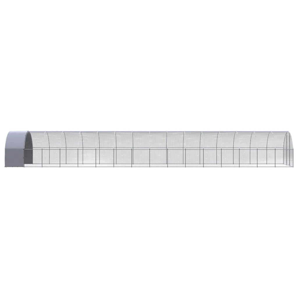 Gabbia per Polli da Esterno 3x16x2 m in Acciaio Zincato 3095478