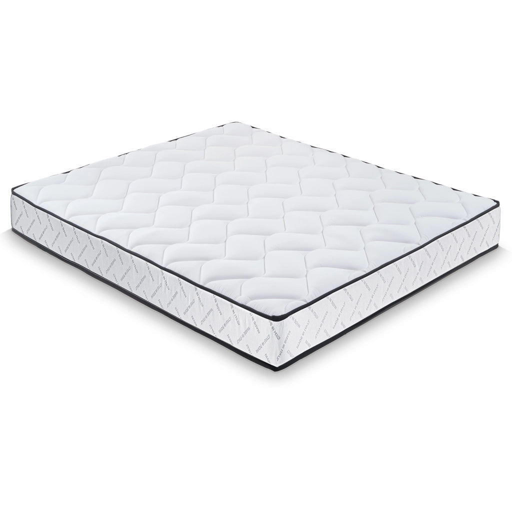 Materasso 160x190 cm in Memory Foam, Doppio Comfort H2/H3, Rivestimento Sfoderabile, 7 Zone, 100% Made in Italy