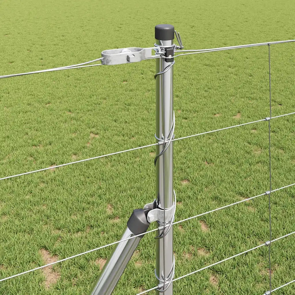 Palo della recinzione Zincato 25 x 1,2 m Acciaio