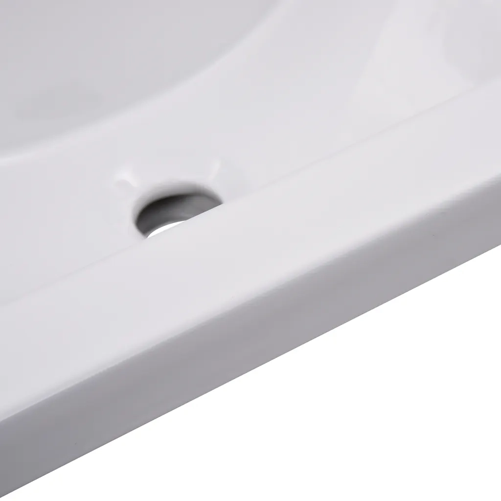 Lavabo da Incasso 61x39,5x18,5 cm in Ceramica Bianco 145061