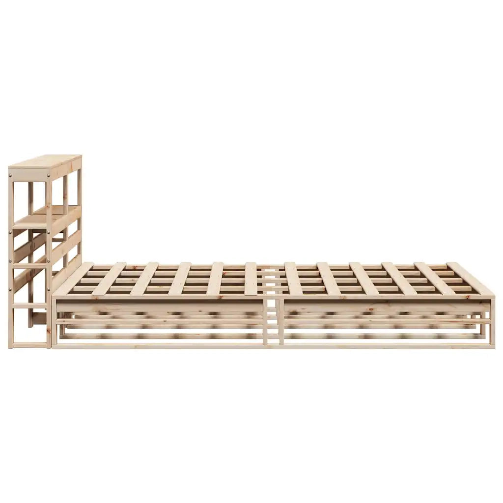 vidaXL Giroletto con Testiera 140x190 cm in Legno Massello di Pino