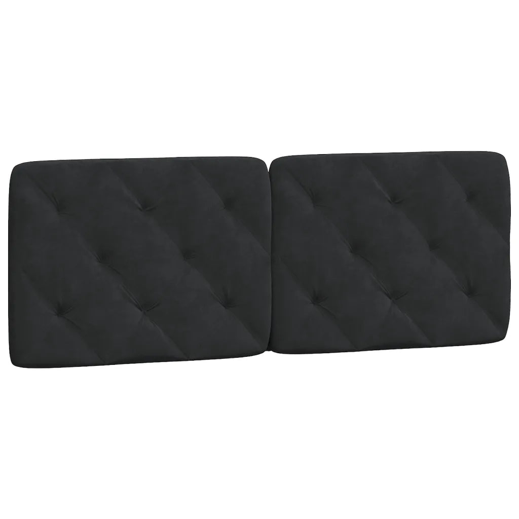 Cuscino Testiera Nero 120 cm in Velluto CFW6599385