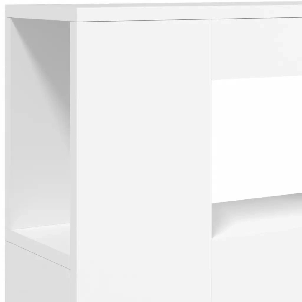 Testiera LED Bianca 100x18,5x103,5 cm Legno Multistrato 837330