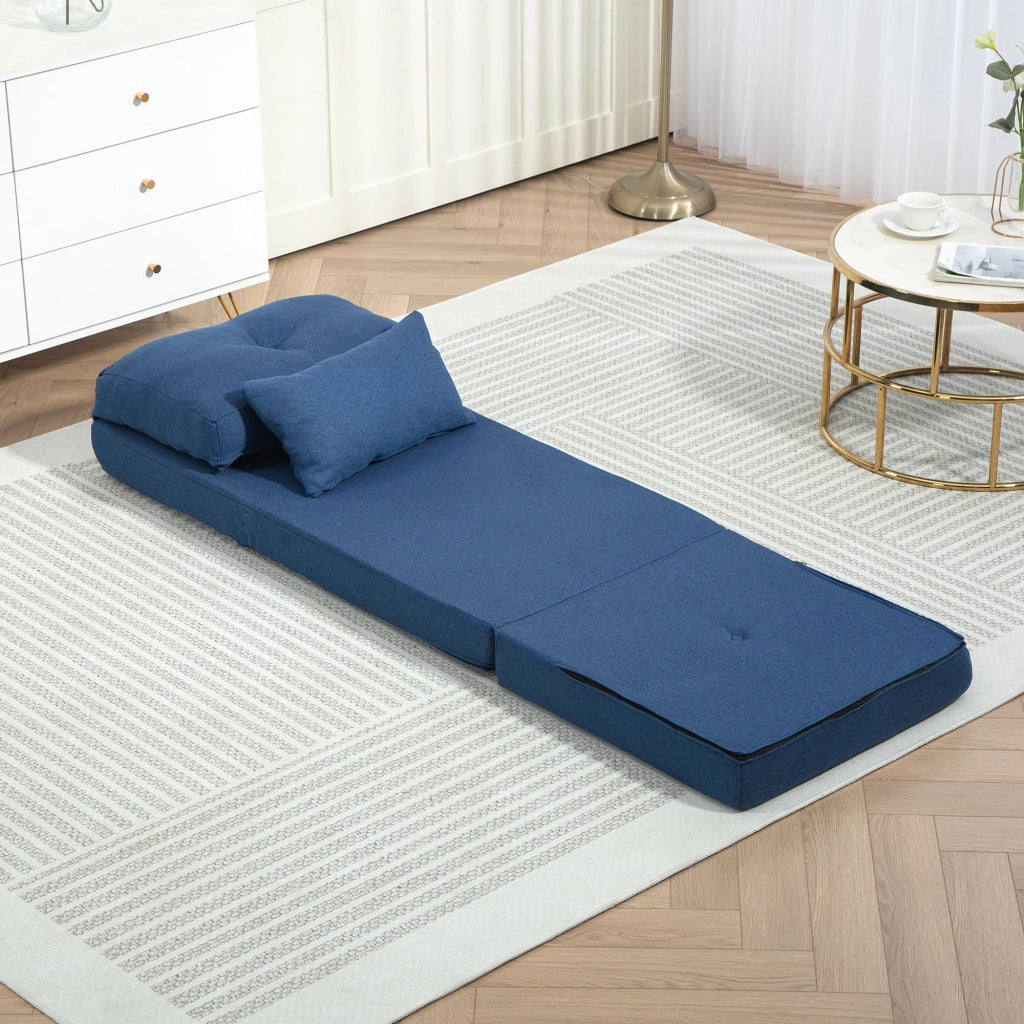 Poltrona letto regolabile ¨C zephmum ¨C blu scuro con cuscino