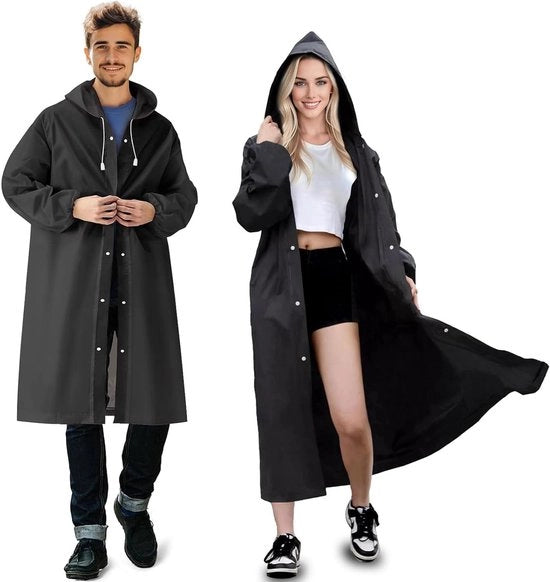 Impermeabile Poncho da Pioggia – Respirabile e Leggero – 2 Pezzi