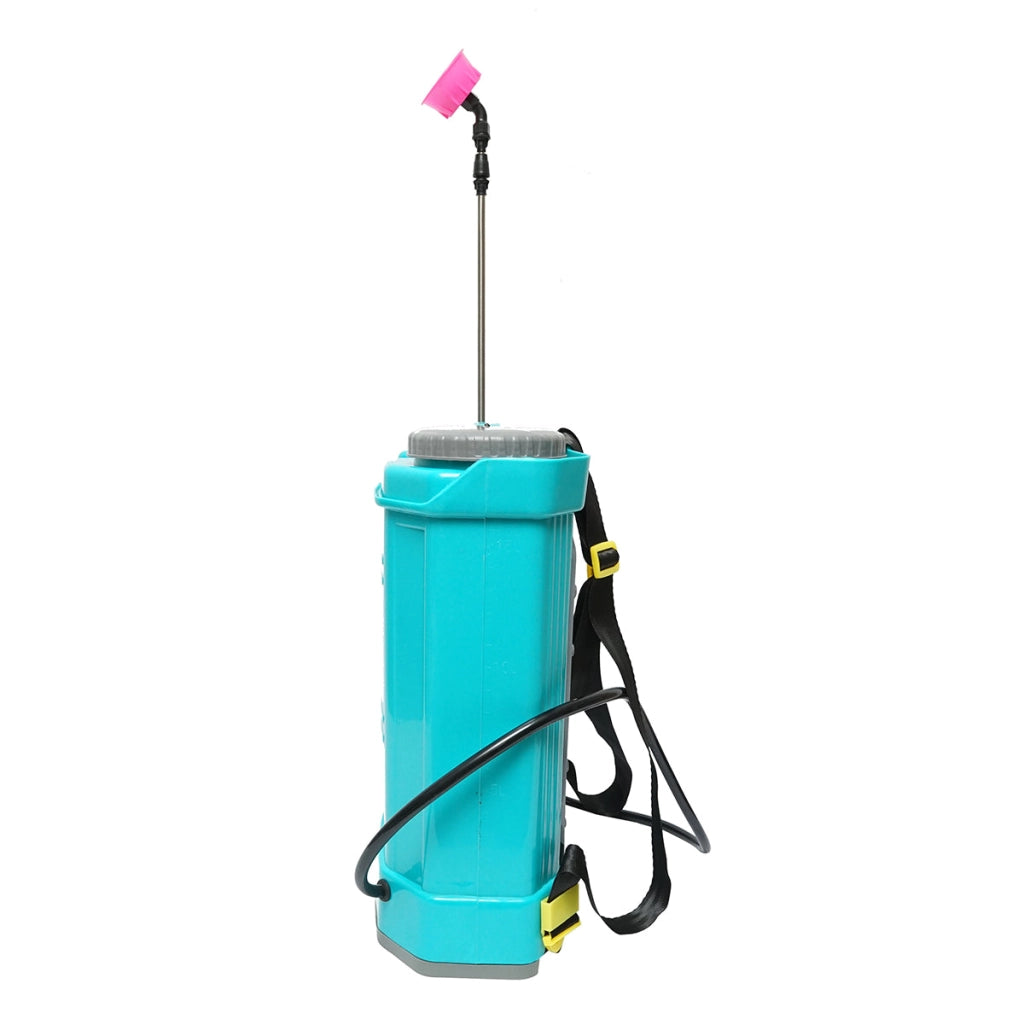 Pompa di spruzzatura, vermorel elettrico con serbatoio da 16L, batteria 12V/8Ah, 4 ugelli, portata 4 l/min, pressione 6.8 bar THOR