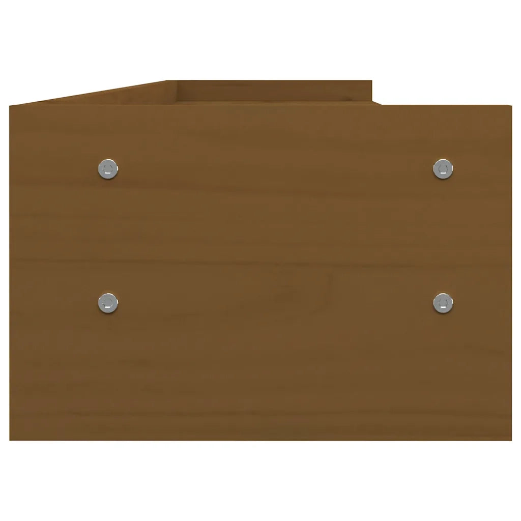 Supporto per Monitor ambra 100x24x16 cm Legno Massello di Pino 813992