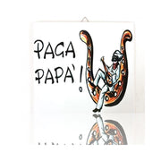 Trade Shop - Quadretto Piastrella Decorativa Porta Fortuna Ceramica Paga Papà -