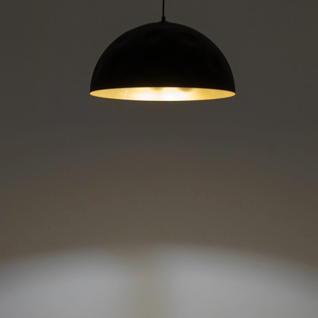 Lampada a sospensione nera/oro Nowodvorski Hemisphere 33cm