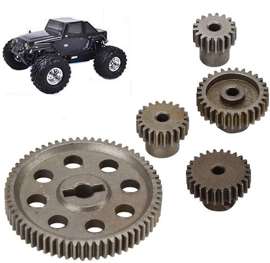 Tandwiel con 64 denti in metallo - compatibile con HSP - riserva RC - utilizzo duraturo - denti 17/21/26/29 - componente di ricambio