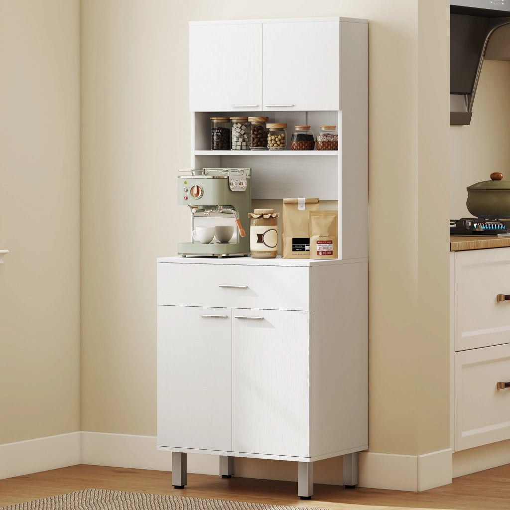 Credenza Bianca in Legno ¨C Zephmum ¨C 60x40x160cm