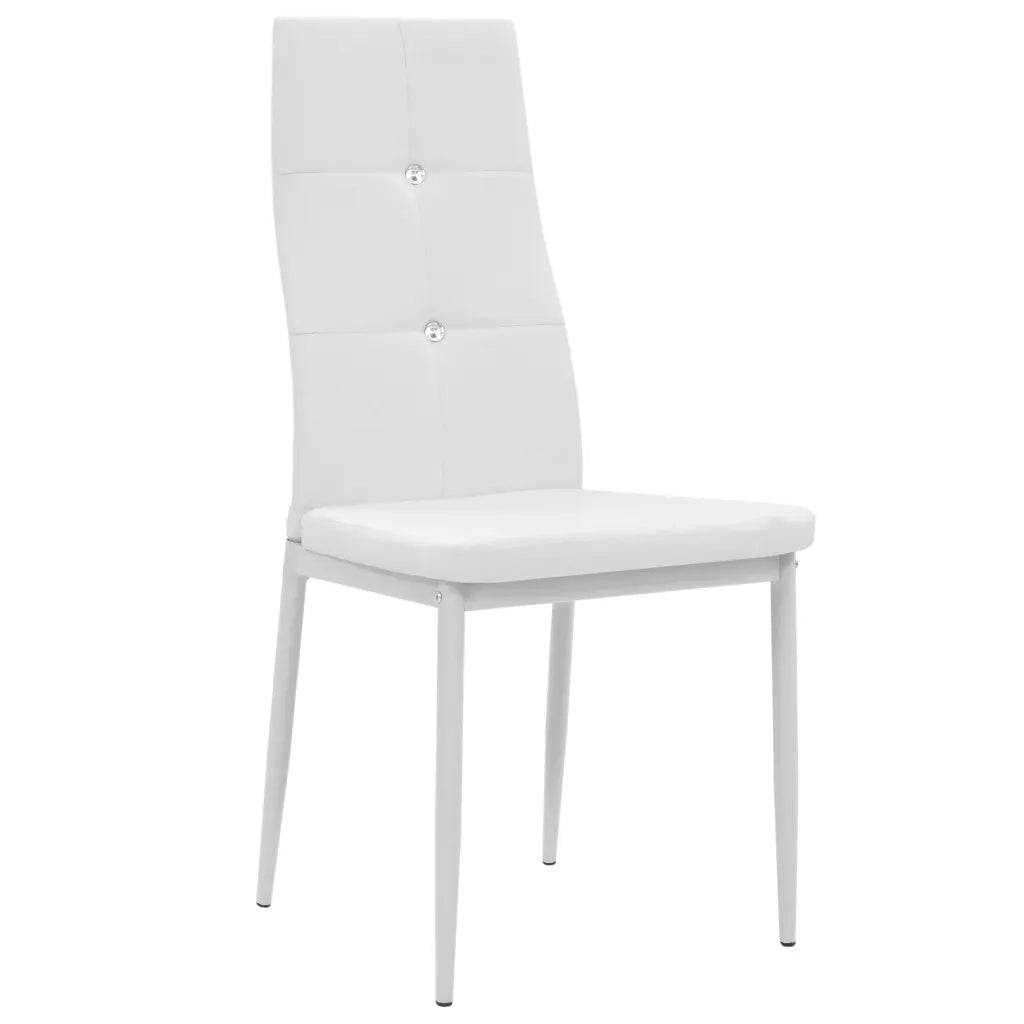 Sedie da Pranzo 6 pz Bianche in Similpelle cod mxl 22990