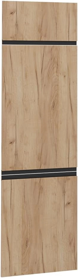 Frontale cucina R-Line, Quercia dorata, 59.6 x 196 cm frontale del mobile per mobile per frigorifero