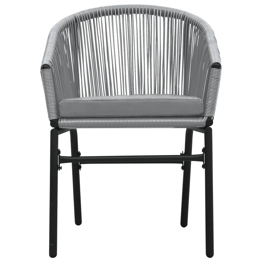 Set Mobili da Pranzo per Giardino 3 pz Antracite cod mxl 47635